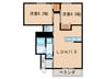 プレミールⅢ 2LDKの間取り