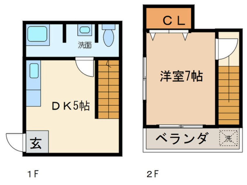 間取図 テラスハウス山崎