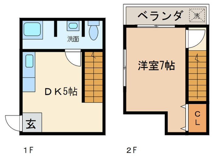 間取り図 テラスハウス山崎