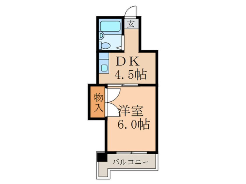 間取図 小倉第2鳳城ﾋﾞﾙ