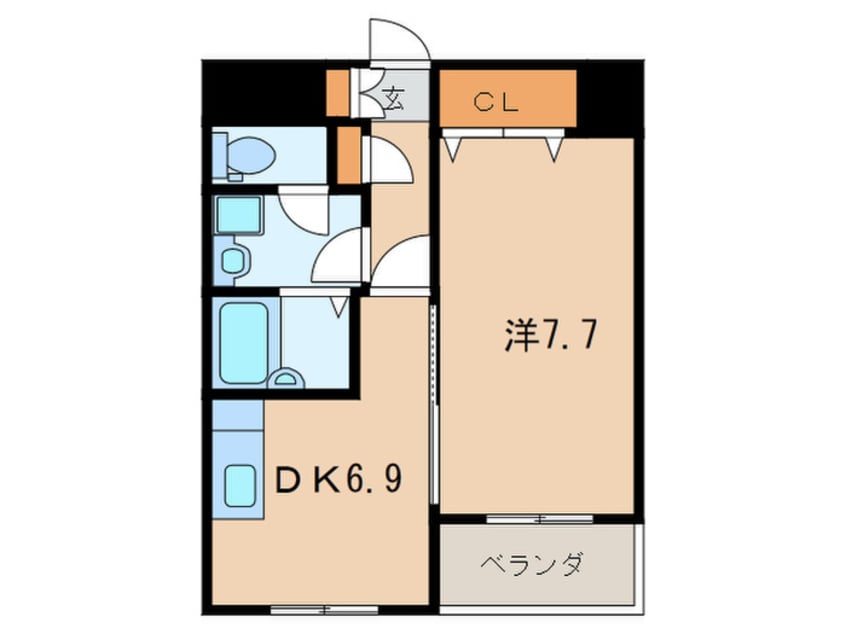 間取図 ＭＤＩインターフェイス竪町