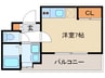 エンクレスト西公園Ⅲ(204) 1Rの間取り