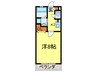 ＳｏｌｅｉｌＬｅｖａｎｔ 1Kの間取り