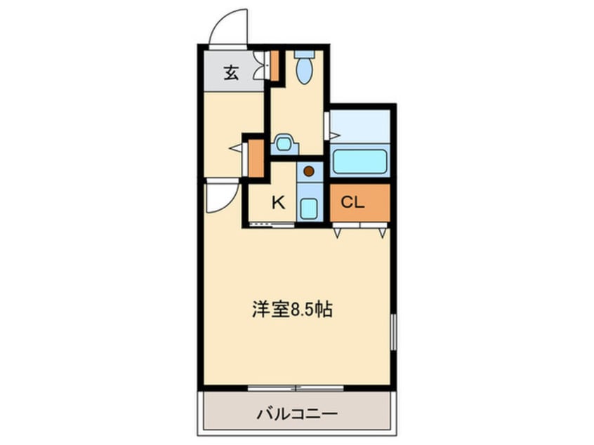 間取図 プリメール箱崎２