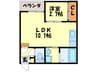 Grandtic　エルドラード 1LDKの間取り