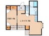 シャノワール宗像 1LDKの間取り