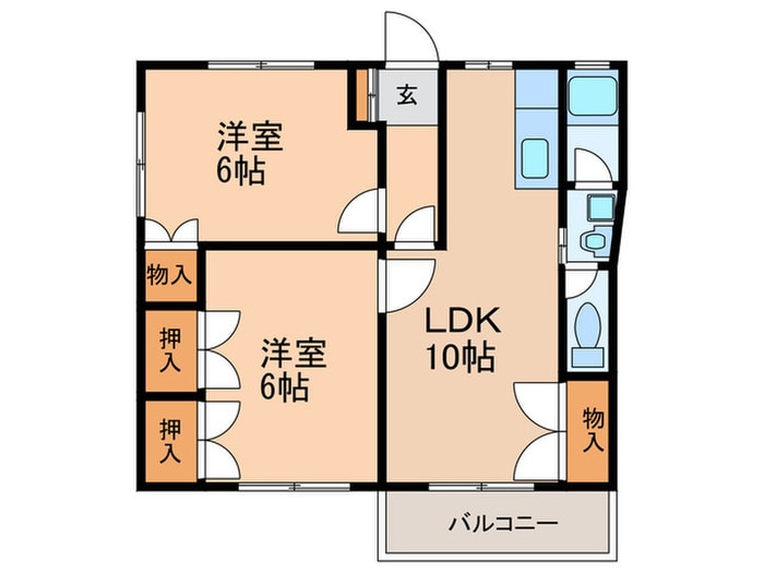 間取り図 Ｌ・ひまわり