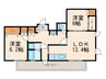 HN石坪 2LDKの間取り