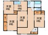 長浦台一丁目貸家 4DKの間取り