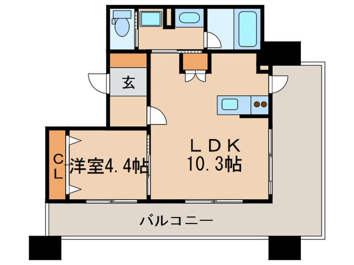 間取り図 ｱﾒｯｸｽ博多ﾍﾞﾙﾃｯｸｽﾃｰｼﾞ(301)