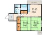 霧ヶ丘芙陽グランドマンション 2DKの間取り