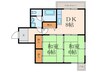 霧ヶ丘芙陽グランドマンション 2DKの間取り
