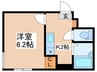 マンサーナ美園 1Kの間取り