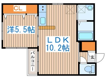 間取図 ストークト東区役所前