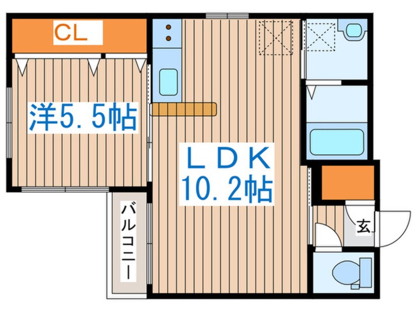 間取図 ストークト東区役所前