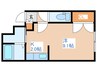 シャンテ南５条 1Kの間取り