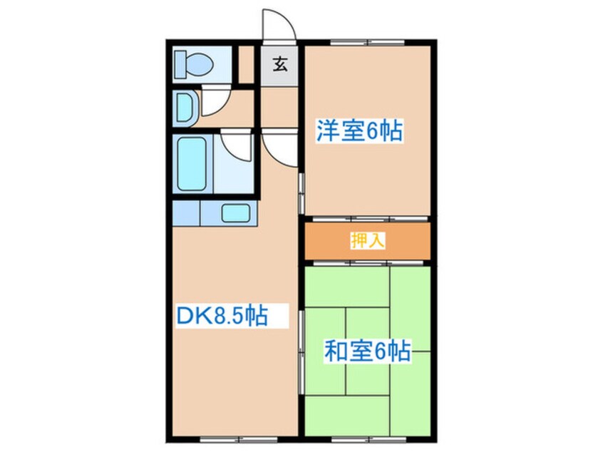 間取図 センチュリー八軒