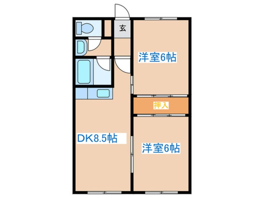 間取図 センチュリー八軒