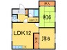 ＴＮ９２ 2LDKの間取り