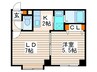 サンステージオオイ 1LDKの間取り