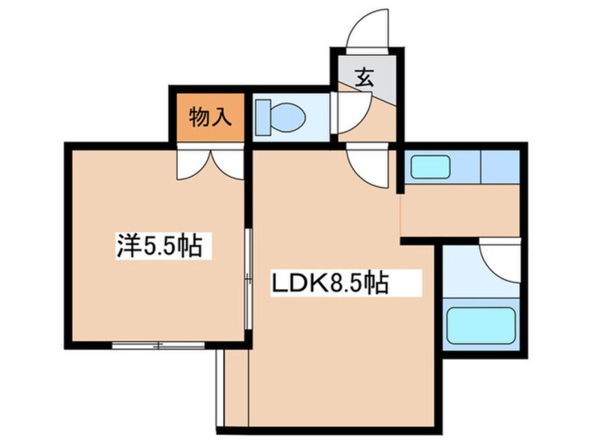 間取図 グリ－ンヒルハイツ