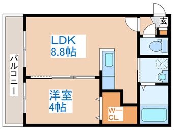 間取図 TSUBAKI SQUARE 静修学園前