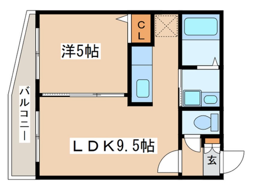 間取図 Calme Happiness南郷
