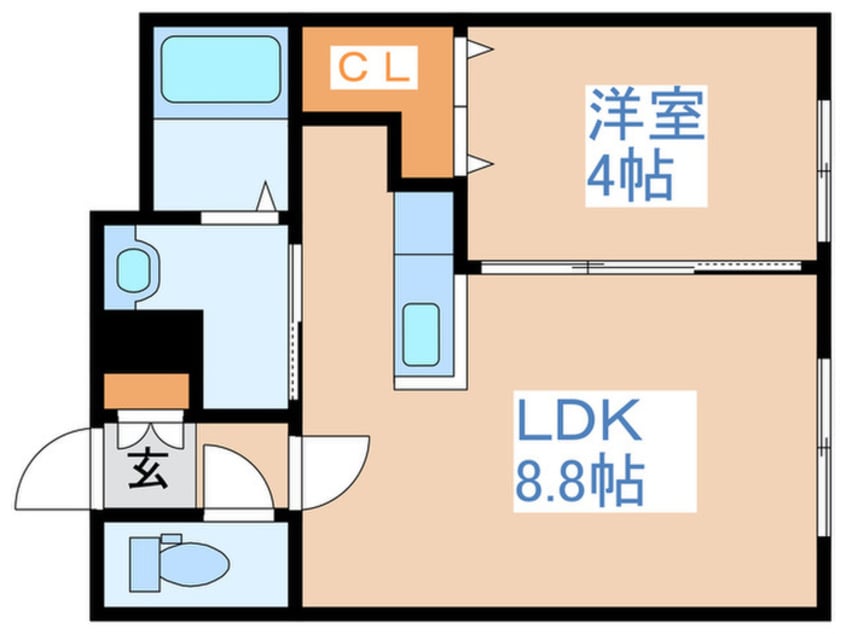 間取図 Raffine静修学園前