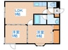 エルドラ－ド琴似 2LDKの間取り
