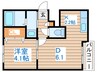 ル・ファ－ル大通 1DKの間取り