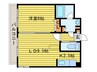 レインボータウン２４ 1LDKの間取り