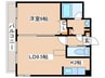 レインボータウン２４ 1LDKの間取り