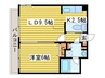 レインボータウン２４ 1LDKの間取り