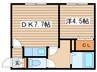 サウスポルト澄川 1DKの間取り