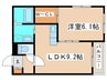 ル・ファール行啓通 1LDKの間取り
