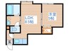 ホワイトヴィレッジ４１ 1LDKの間取り