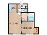 ホワイトヴィレッジ４１ 1LDKの間取り