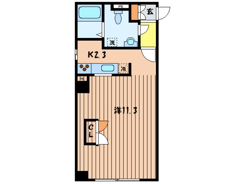 間取図 キューブ17