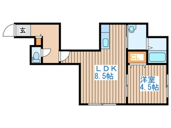 間取図 エヴァンス四番館