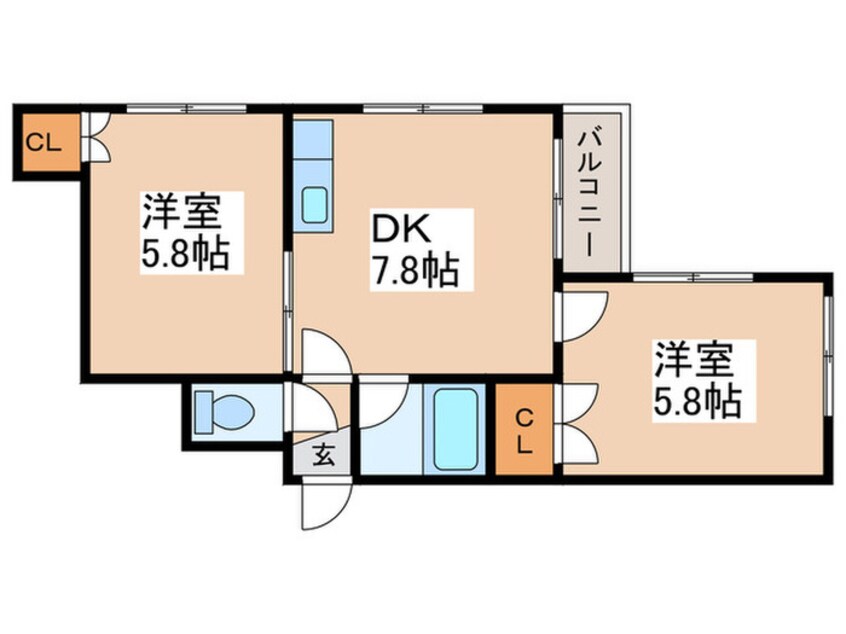 間取図 Ambition Sapporo Est