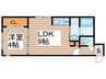 Maison Kamuy Park Front 1LDKの間取り