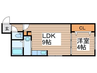 間取図 ラフィーネ環状通東
