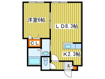 間取図 ルミエールＹＳ北１８