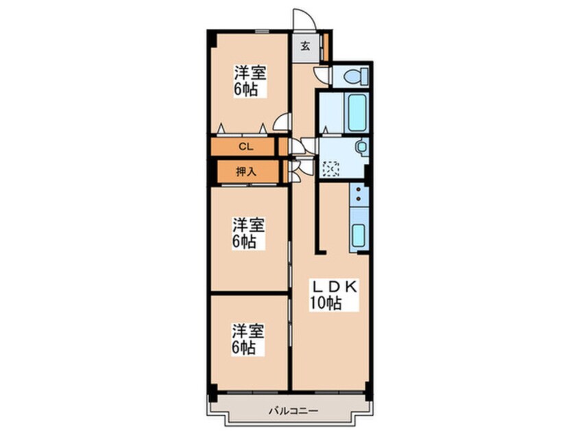 間取図 八条シャトー桂和