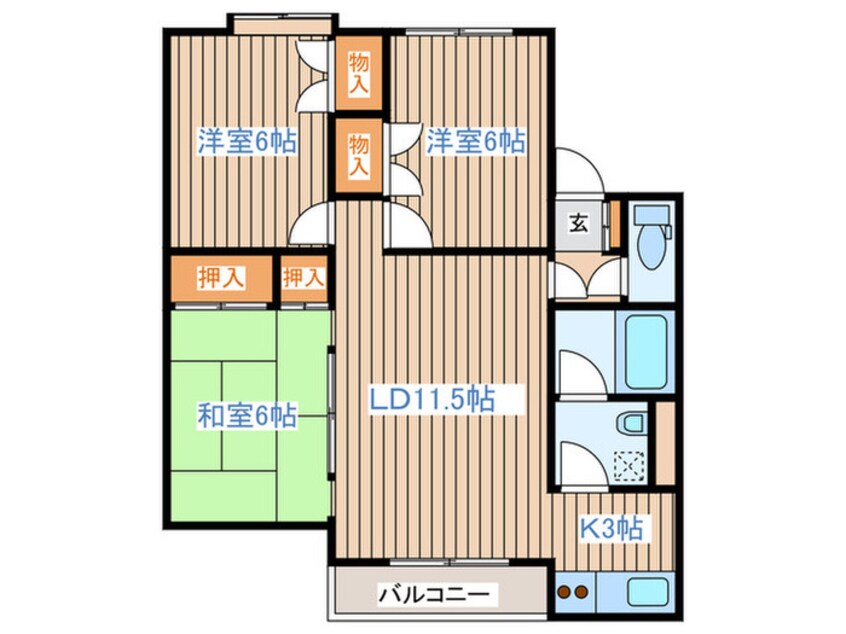 間取図 カルム