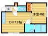 ウィンベル福住 1DKの間取り