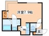 ウィンベル福住 1Kの間取り