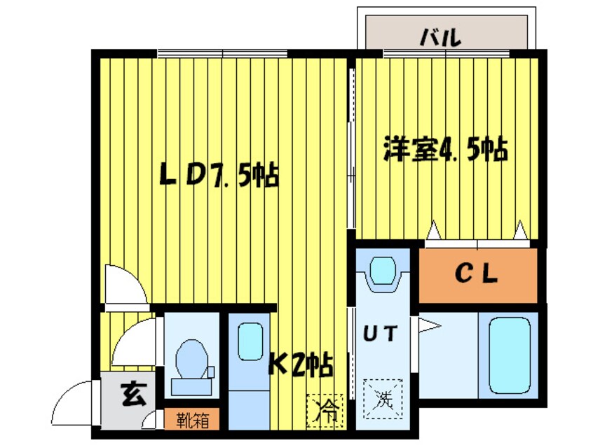 間取図 パ－クスクエア円山公園