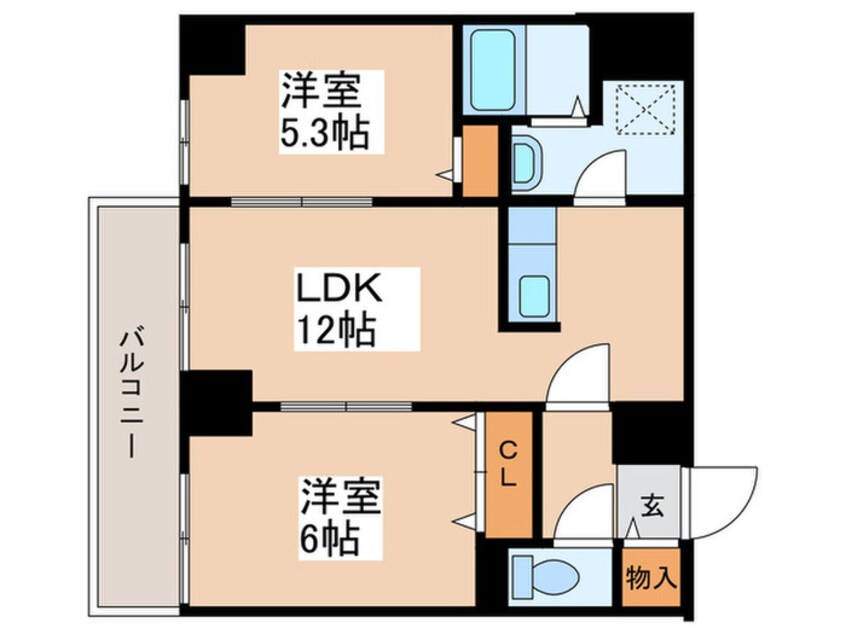 間取図 セレナ－ル南１３条
