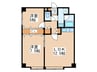 マンションＭＯＭＯ 2LDKの間取り